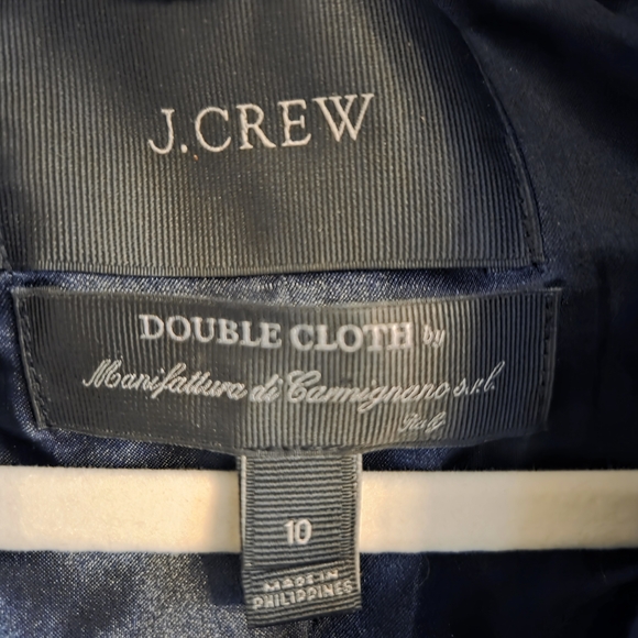 J. Crew Women's Double Cloth Blue/Green Jacket With Deep Pockets - Picture 2 of 5